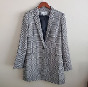 Calvin Klein Houndstooth Black & White Blazer